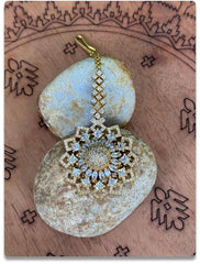 Gold-Plated Maang Tikka with Intricate Stonework