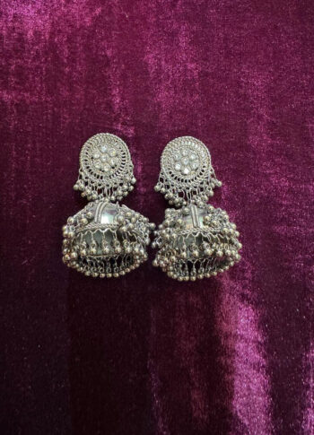 Traditional-Silver-Tone-Jhumka-Earrings-original