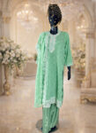 Pastel Green Silk Sharara Suit – Size 46-front