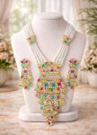 Gold-Plated-Multicolor-Necklace-Set-with-Pearls-Stones1