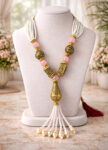 Silver-Toned-Necklace-with-Pearls-Beads-Pink-Stone-Accentss