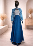 Blue-Long-Gown-with-White-Embroidery-Handcrafted-Jewel-Work-–-Elegant-Festive-Wear-front
