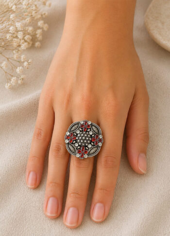 Handmade 100% Pure Silver Zirconia Jewelry – Oxidized Silver Artisan Design