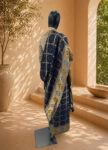 Draped in the timeless elegance of chunri silk, a masterpiece of tradition and grace – front